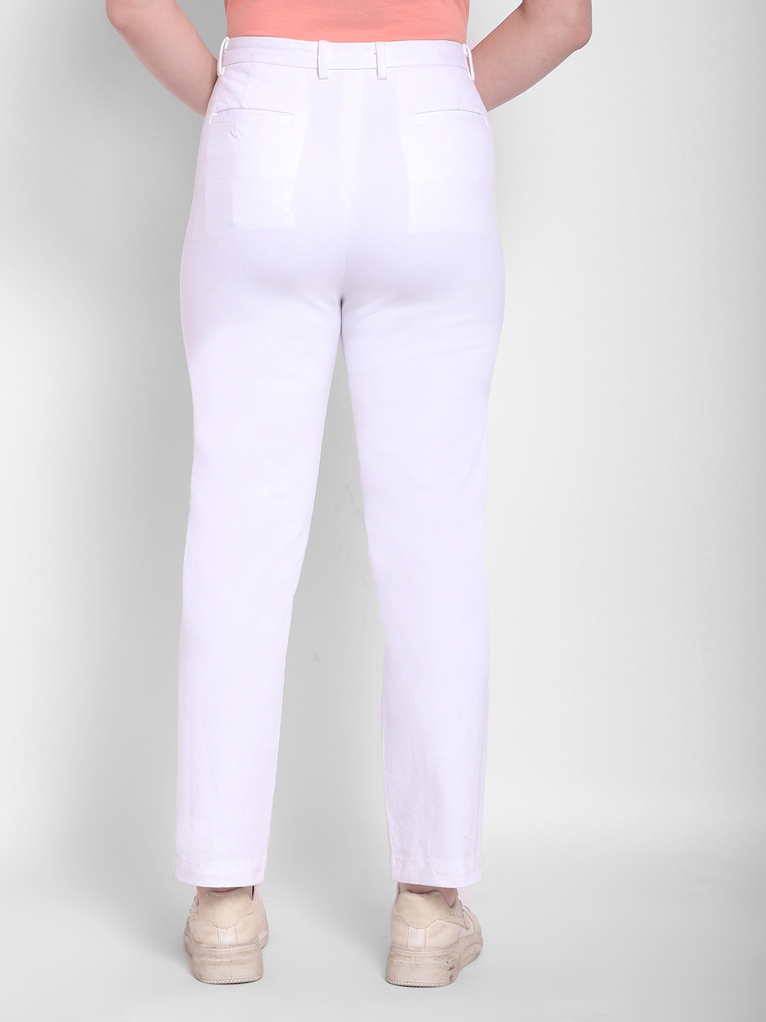 Numero Uno Women White Slim Fit Trouser
